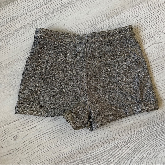 Gold Glitter Shorts - Picture 3 of 6